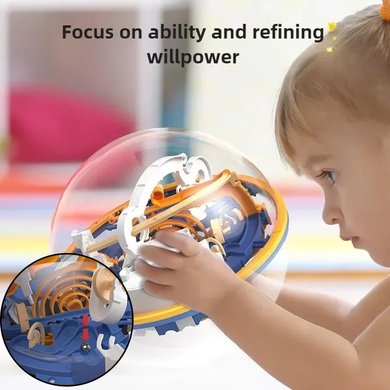 

3D игрушки-головоломки Монтессори, детская игра с препятствиями, лабиринт, шарик, 3D лабиринт, баланс, распродажа поезда