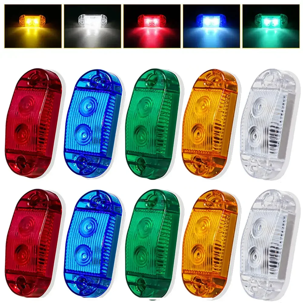

Car Truck Led Side Marker Lights External Square Lights Warning Tail Light Auto Trailer Truck Lorry Clearance Lamps 12-36V