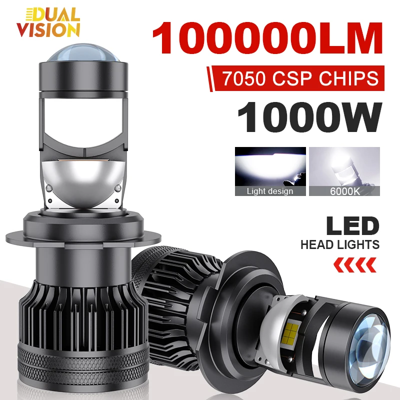 

H4 H7 H11 LED Headlight Mini Lens Projector H9 9005 9006 Auto LED Headlight Bulbs Low Beam Canbus Bulb For Car/Motor 12V 24V