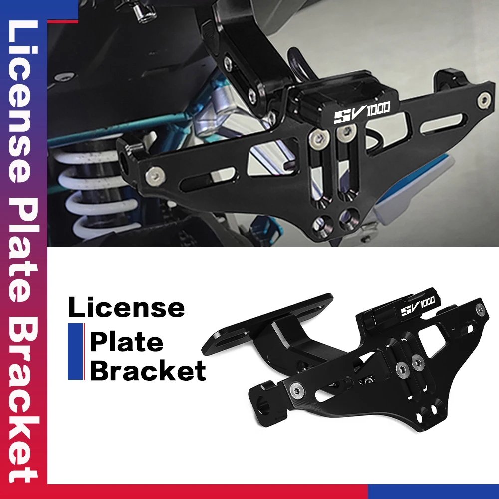 

Motorcyle Parts For SUZUKI SV1000 SV 1000 2003-2007 License Plate Holder Licence Bracket with Light Tail Tidy Fender Eliminator