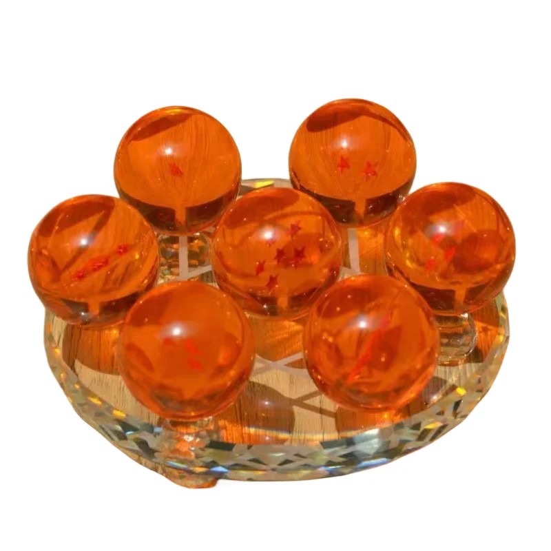 4.3CM Anime DBZ 7 Stars Balls 3.5CM Figures Toys New In Box Shenron Dragon Crystal Balls PVC Collection Complete Set Retail