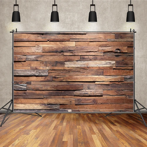 Imagen 2 del producto MOON.QG tablero de madera tablón de boda papel tapiz decoraciones de cumpleaños cartel telón de fondo fondos para accesorios de fotografía estudio
