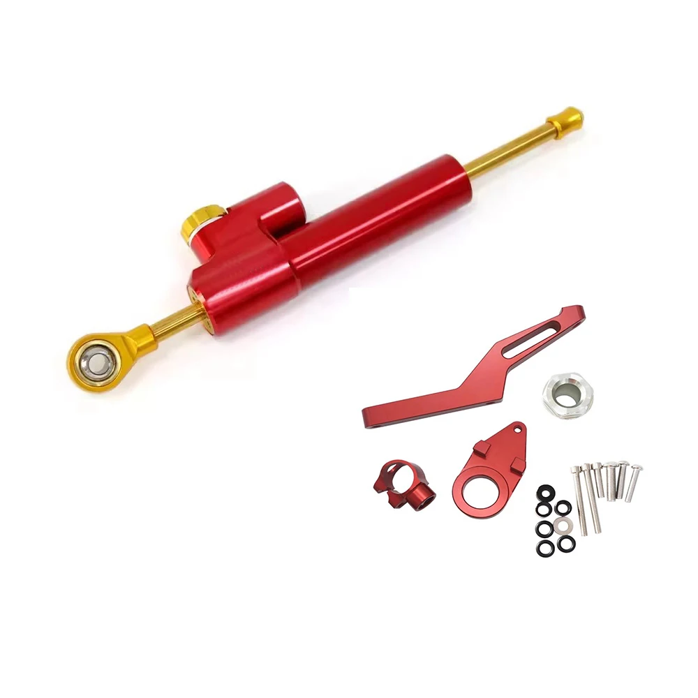 Suitable For Titanium Ruler Direction Damper for Kawasaki ZX6R 09-19 Motorcycle Anti-Head Swing Shock Absorption Rear Suspension
