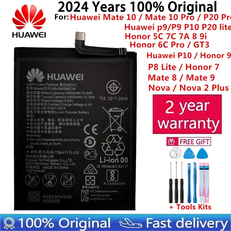 HuaWei Original Battery For Huawei Honor 7 9 P9 P10 P8 Lite For Mate 8 9 10 Pro P20 Pro Nova 2 Plus honor 8 5C 7C 7A battery