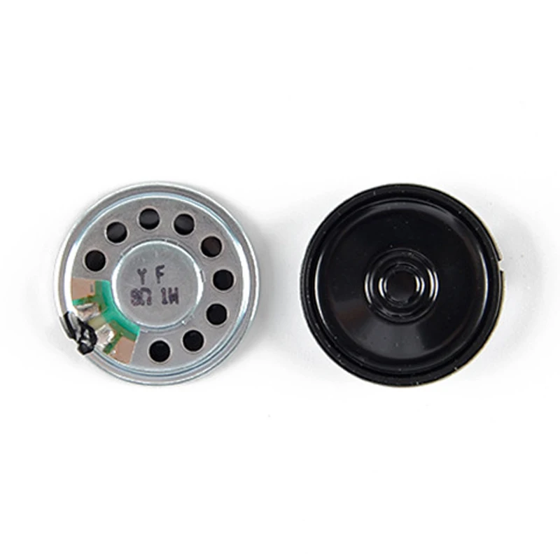 30mm 8Ω 1W 5mm Speaker Unit PVC Small Internal Magnetic Iron Shell Full Frequency Speaker Unit for Mini Speakers Doorbell