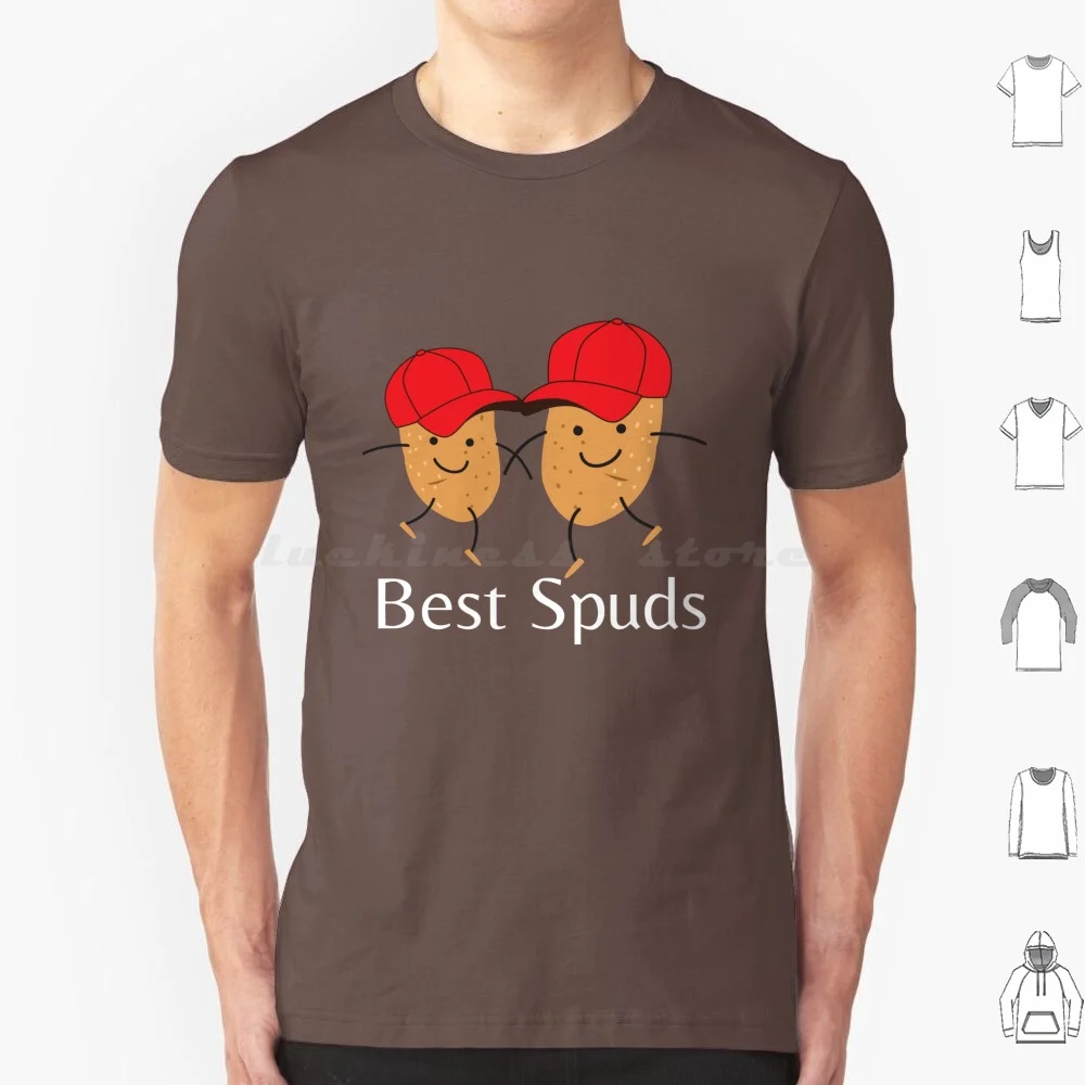 Best Spuds T Shirt 6xl Cotton Cool Tee Potatoes Spuds Potato Buddies Best Buds Twins Boy Twins Twin Babies Idaho Potato Farmer