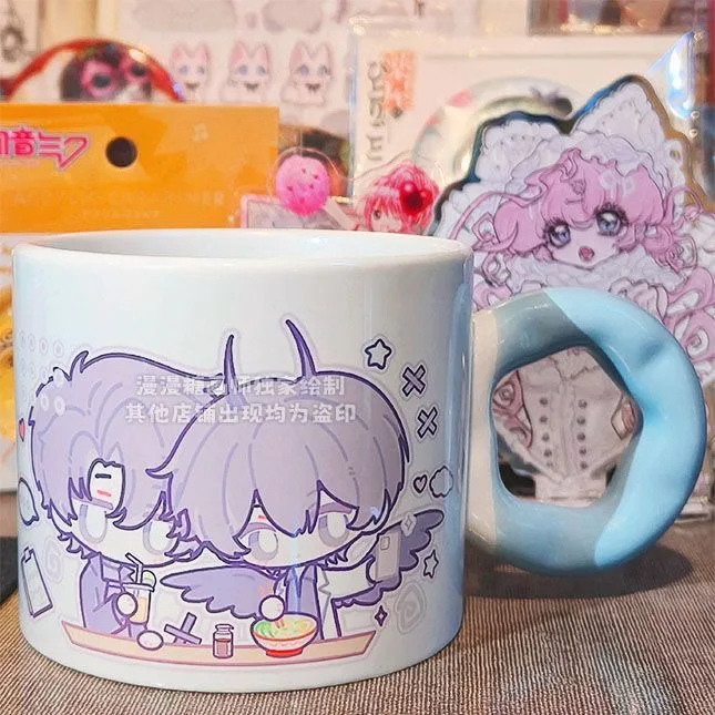 Z perspektywy wszechwiedzących czytelników |   Popołudniowa Herbatka Złoty Syn Liu Zhonghe Cosplay Słodki Pulchny Kubek