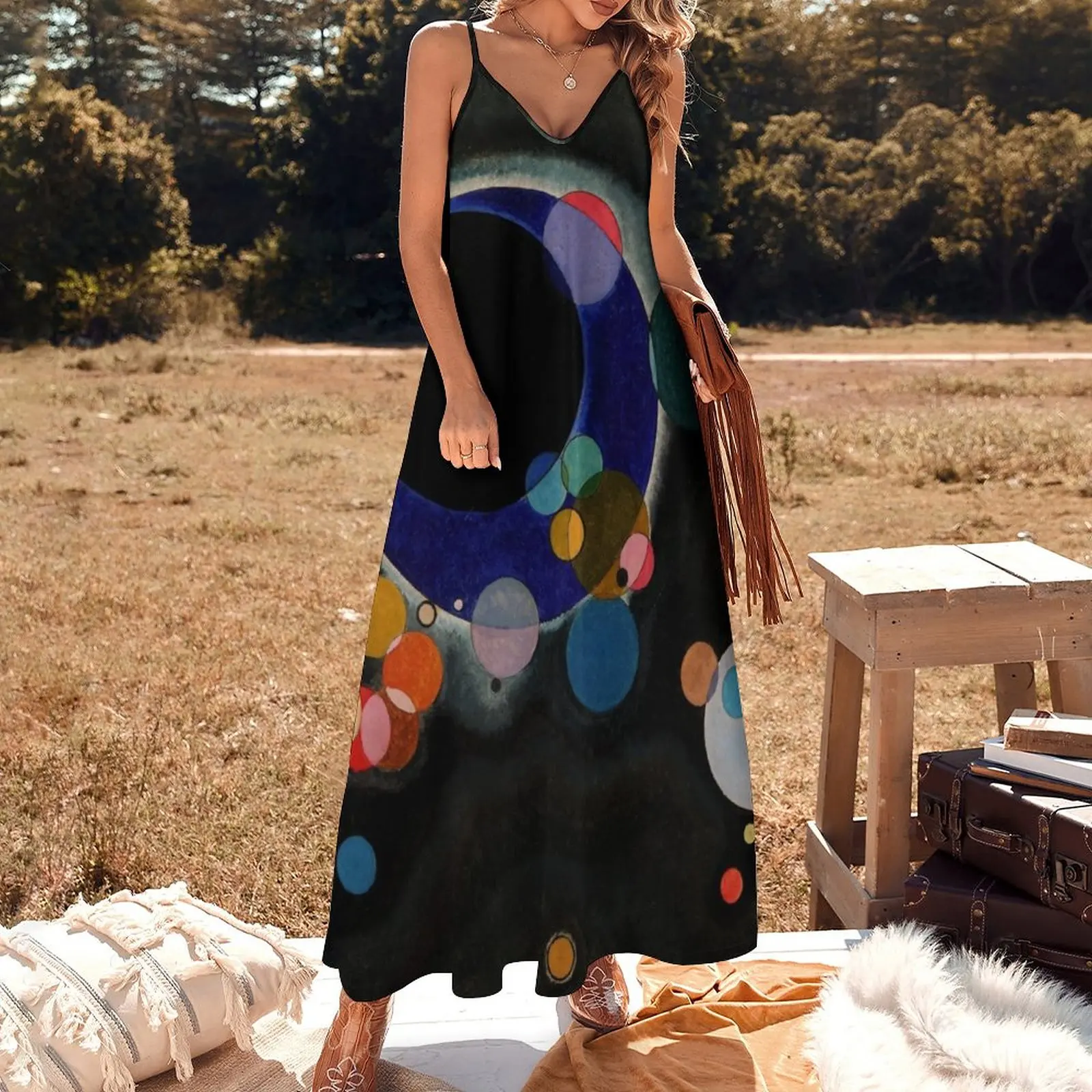 Wassily Kandinsky - Several Circles - Bauhaus Art Sleeveless Dress summer dresses women 2023 Women's clothing