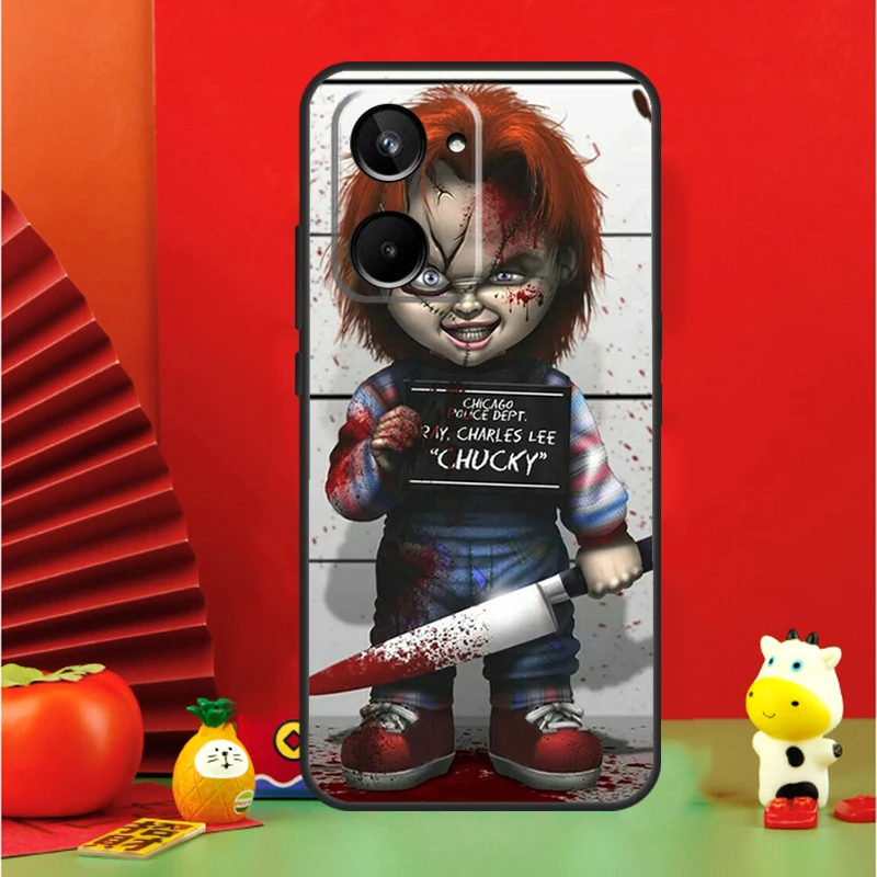 Chucky Doll Horror Movie Case For Realme C67 C55 C53 C51 C35 C33 C31 C30 C25s C21Y GT Neo 6 GT5 9 10 11 12 Pro Plus