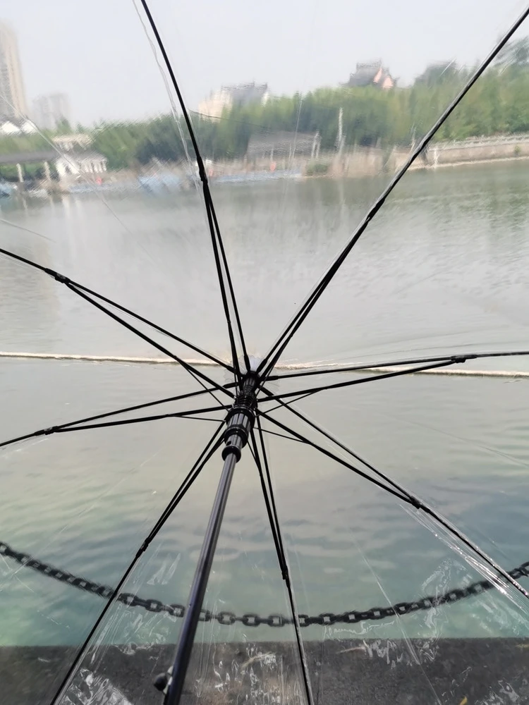 

Прозрачный танцевальный рекламный зонт с длинной ручкой, ручной зонт «сделай сам», подарочный зонт, непромокаемый, настраиваемый, пластиковая ткань для взрослых