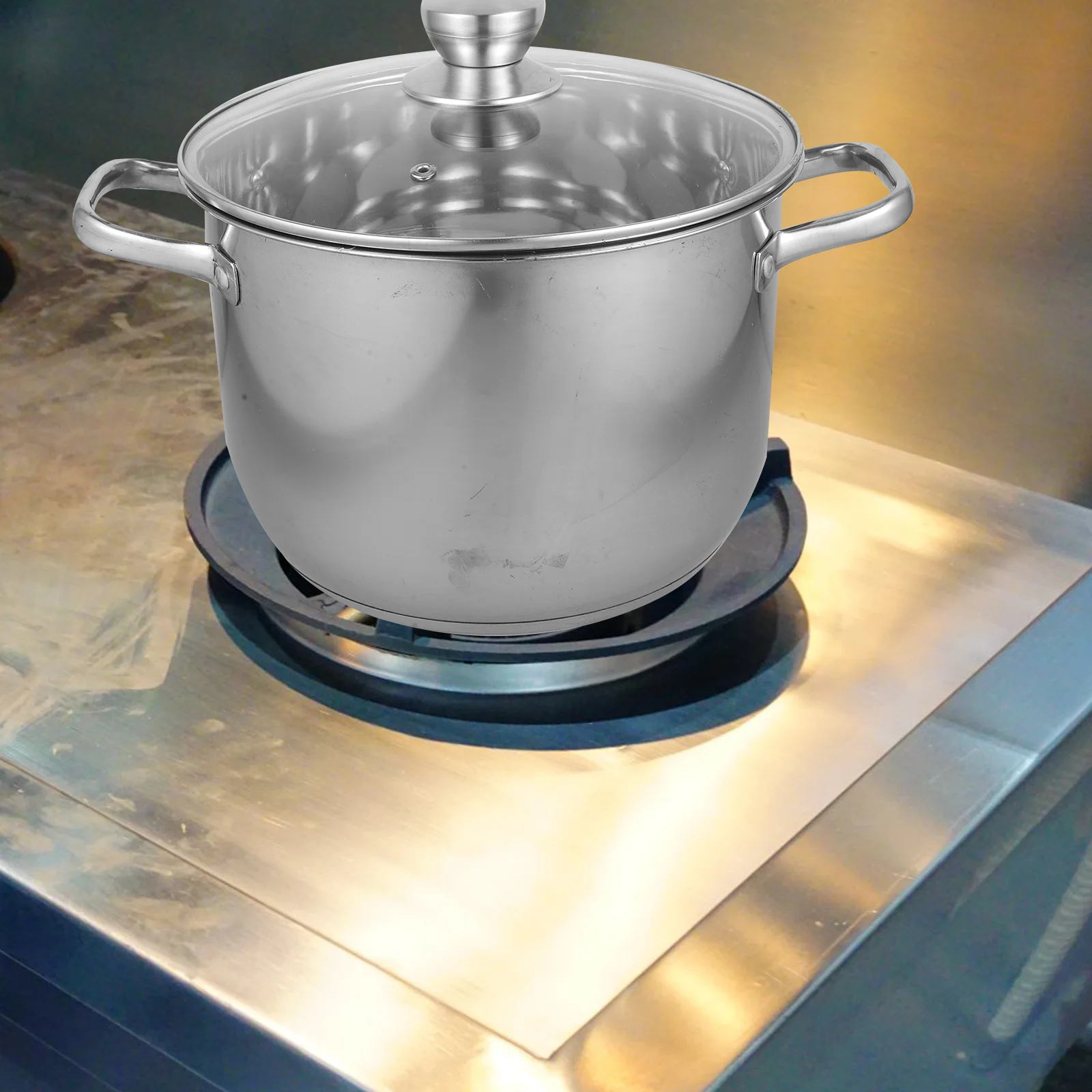 

High Soup Pot Steamer Multi-Function Cookware Stainless Steel Energy Saving Riveted Handle Glass Lid No Leak Design Easy Clean