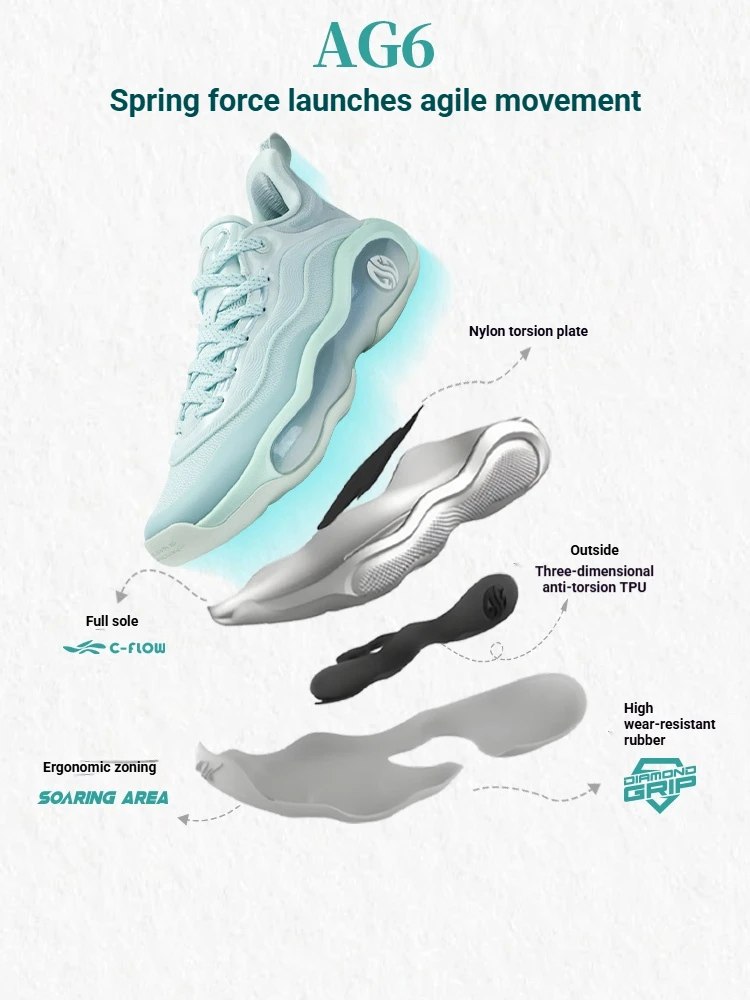 361 درجة AG 6 آرون جوردون أحذية كرة السلة للرجال أحذية رياضية رجالية جديدة احترافية ممتصة للصدمات ومقاومة للاهتراء 572611102
