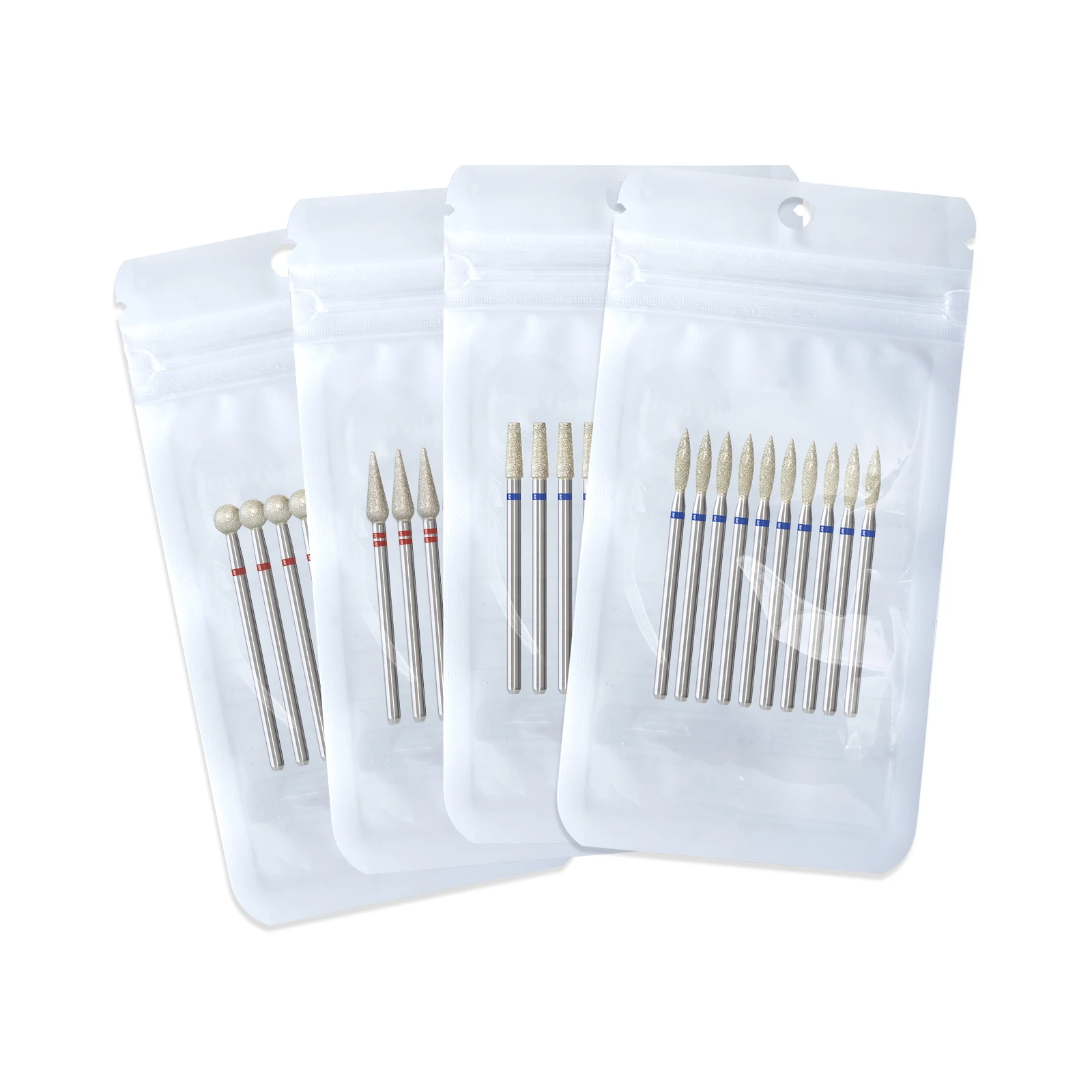 HYTOOS 10 sztuk/paczka Diamentowe Frezy do Paznokci Profesjonalne Rosyjskie Frezy do Skórek do Usuwania Martwego Naskórka Narzędzia do Przepracowania Skórek