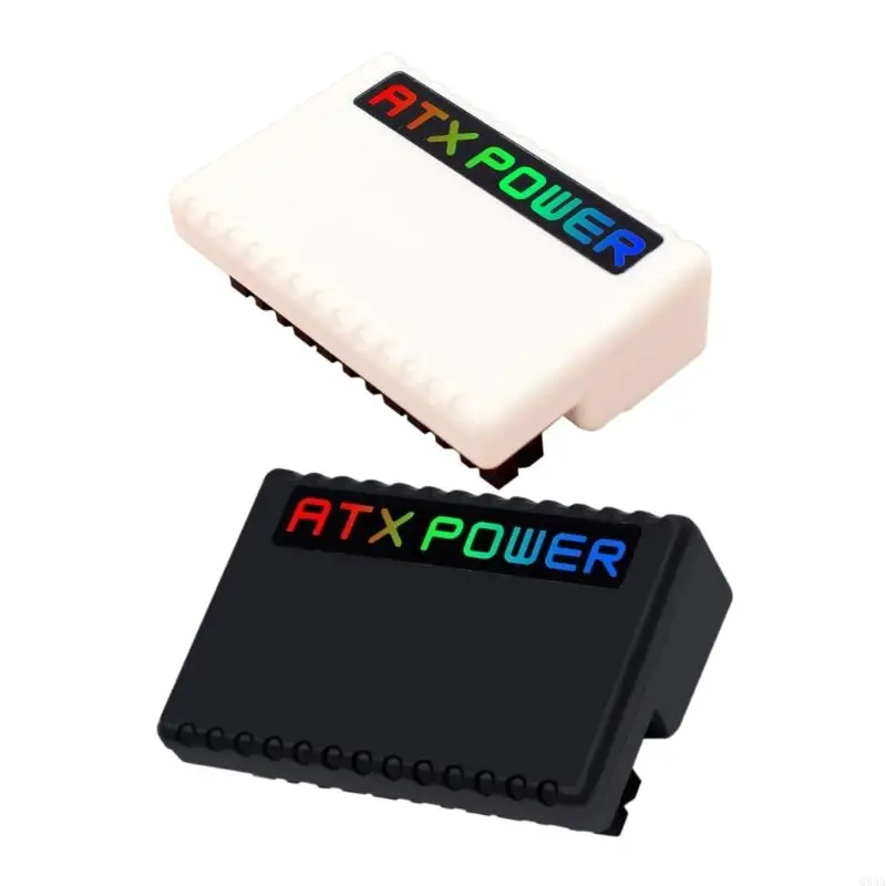 

Q84A 24Pin Mainboard Power Adapter With 90Degree And ARGB Lighting Feature For Desktop Mainboard Power