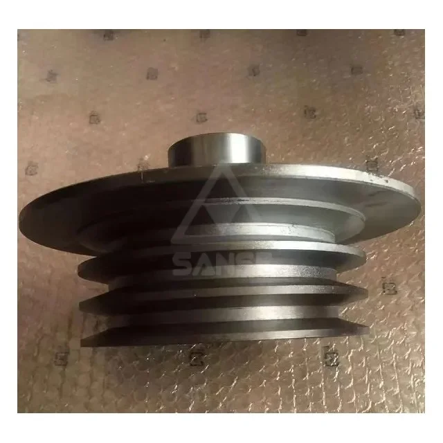 Lowest price 6BD1 diesel engine crankshaft pulley for excavator parts belt pulley