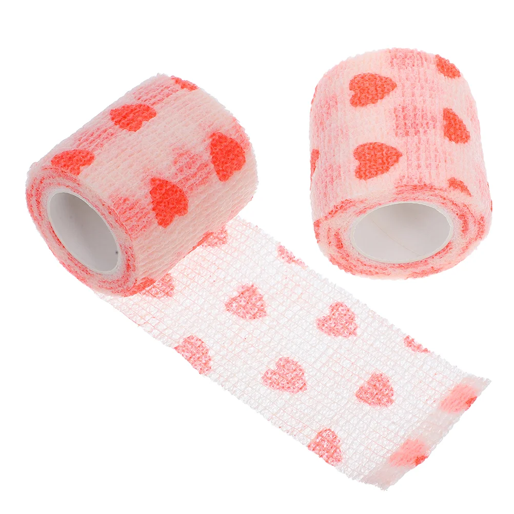 2 Pcs Dog Paw Bandages Self Adherent Non Woven Vet Wrap for Injured Paws Adjustable Elastic Pet Foot for Walking