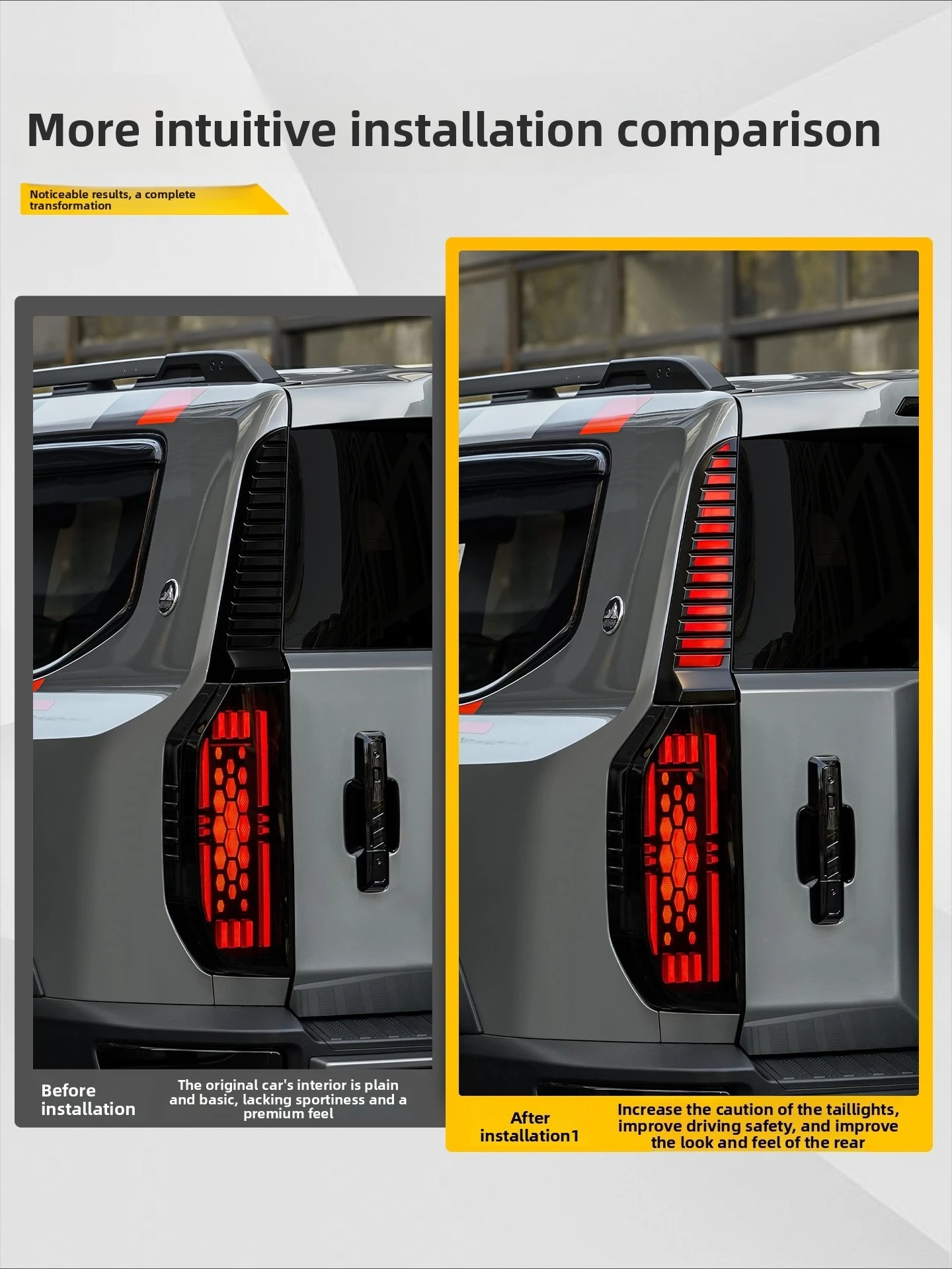 Car D Pillar Tail Light Sequential Turn Signal Driving Brake Light Led Warning Lamp Accessories For Jetour G700 2025 2026