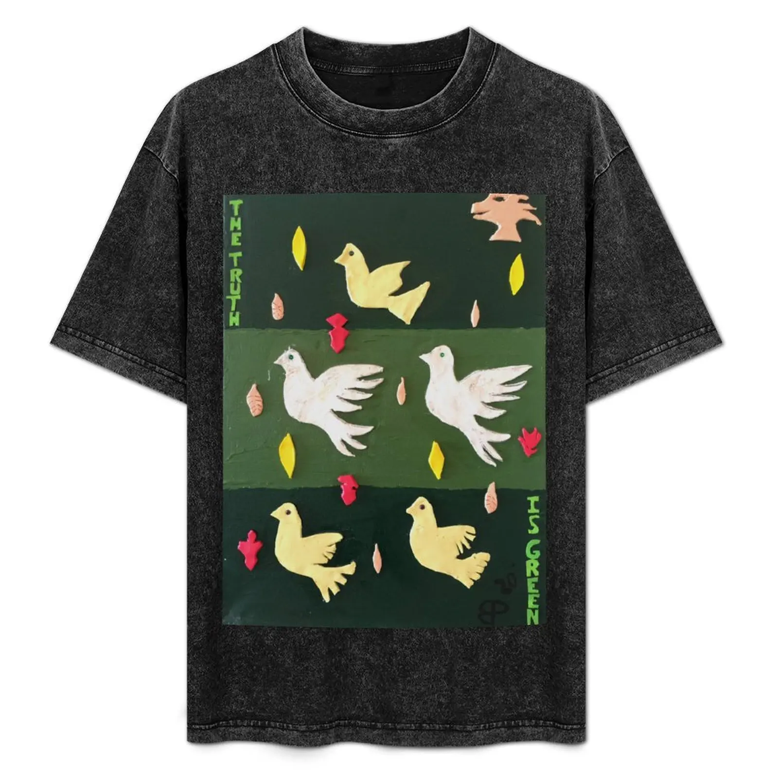La vérité est verte T-Shirt t-shirts coton 100% t-shirts pour homme coton doux T-Shirt