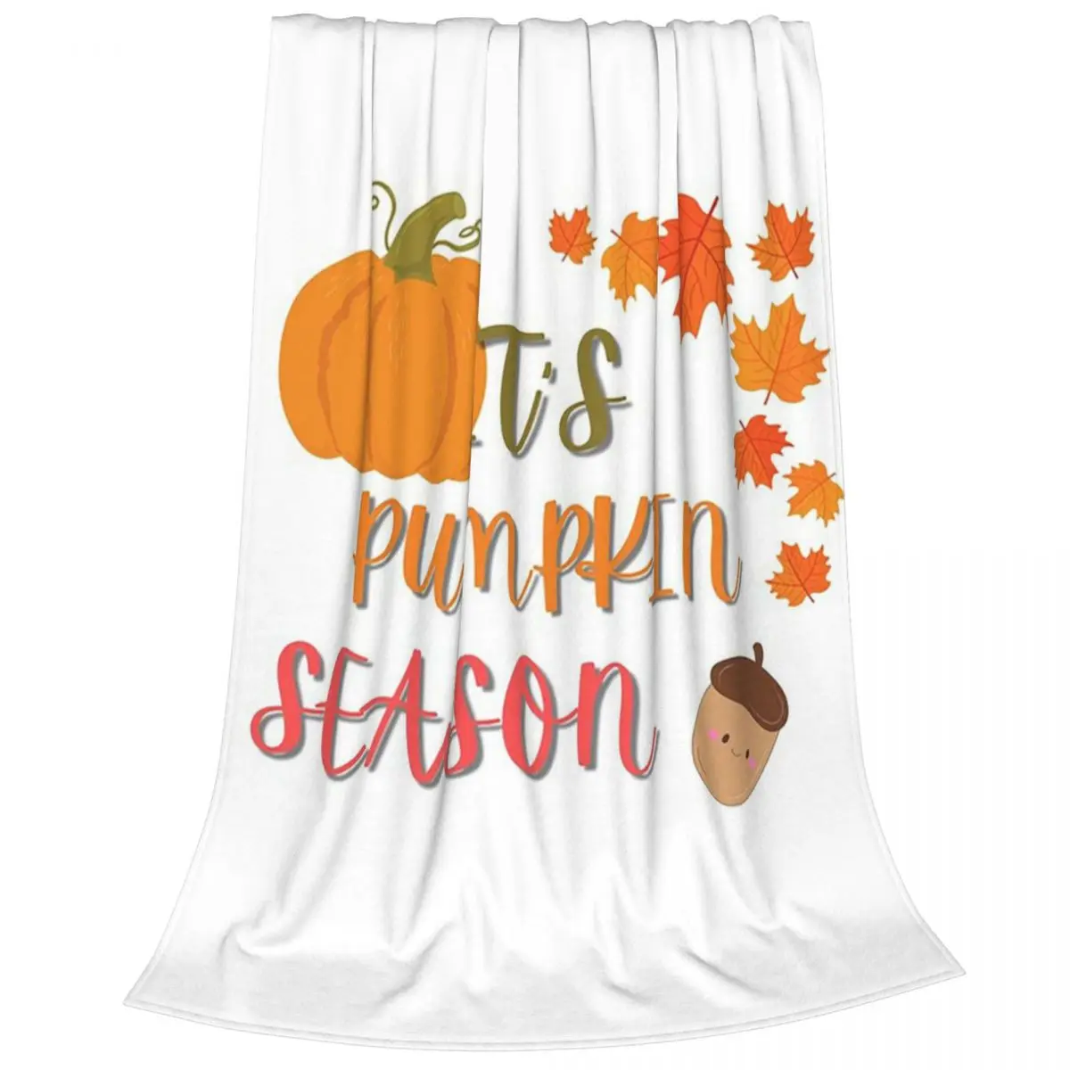 It's Pumpkin Season Blankets Fleece Warm Sofa Throw Blankets For Couch Bedding Office Throws Bedspread Quilt