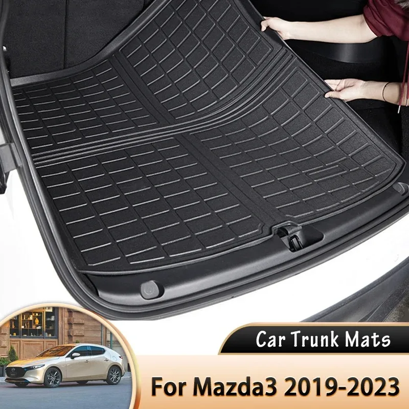 

for Mazda3 3 Axela BP Hatchback 2019~2023 EVA Car Rear Trunk Mats Waterproof Protective Liner Trunk Tray Floor Mat Accessories