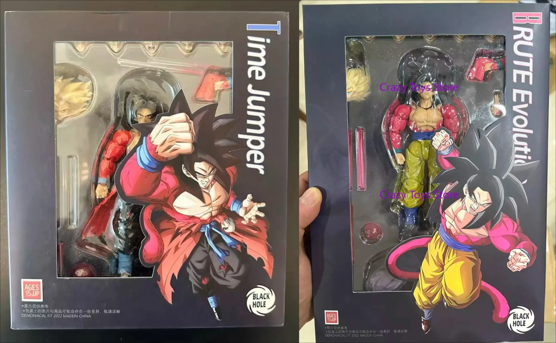 

В наличии Black Hole SHF SSJ4 Savage Evolution Time Jumper Аниме Фигурка Статуя Пересмотренная версия Модель Пользовательская игрушка