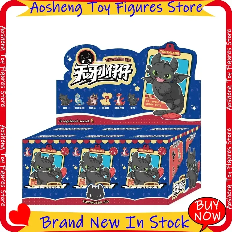 

New Hot Cartoon Dragon Blind Box Toothless Action Figures Car Decor Creative Figurines Student Surprise Gift Mystery Box