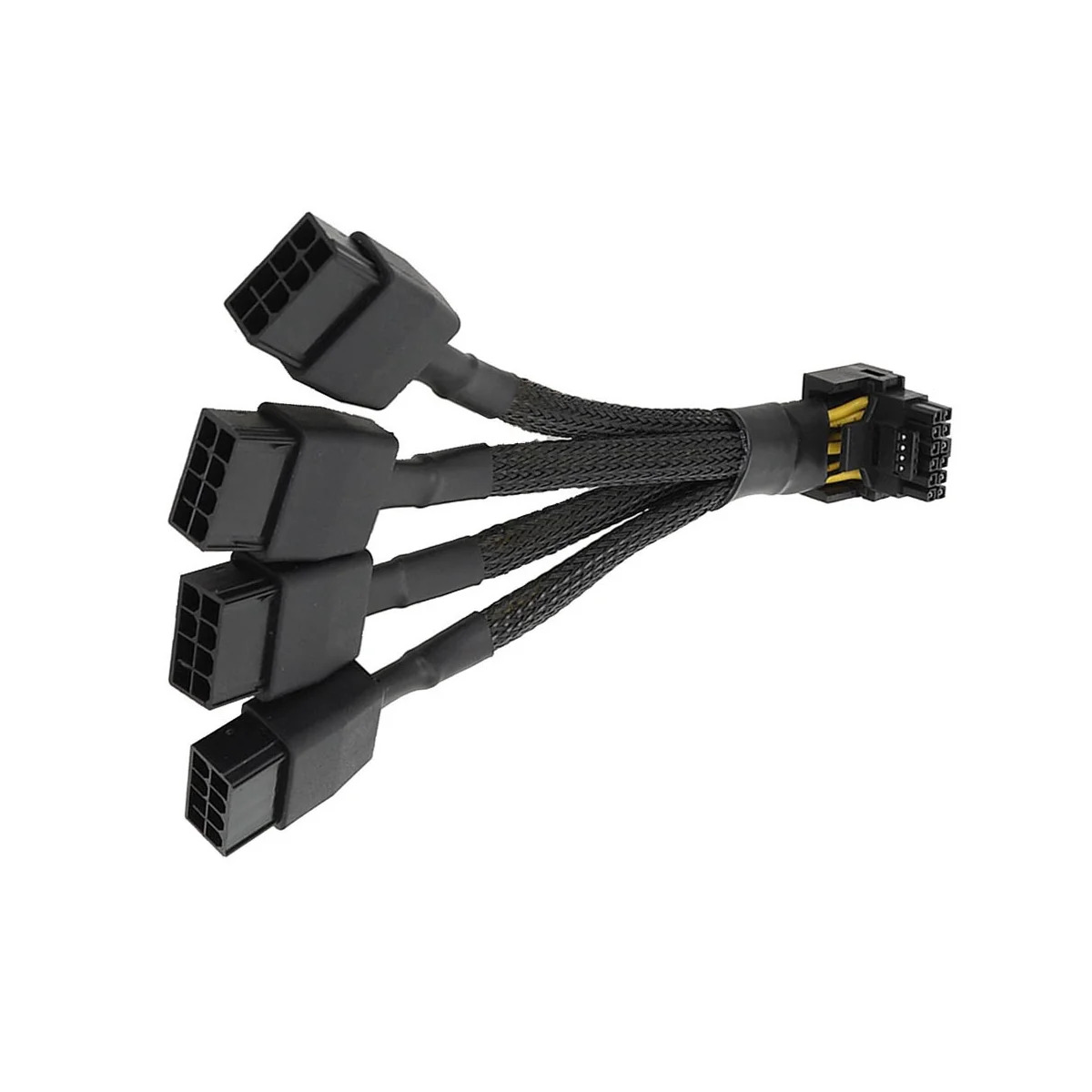 Kabel Daya kartu grafis untuk GPU RTX4090 RTX4080 4X8 Pin PCI-E ke 16 Pin 12VHPWR konektor 90 derajat kabel siku