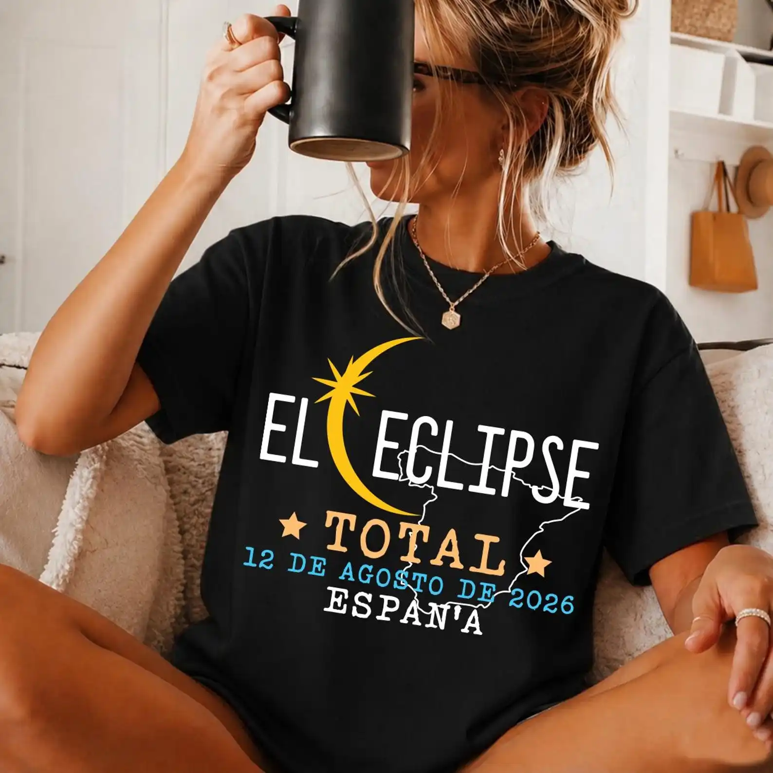 El Eclipse Total Shirt Astronomy Lover T-Shirt 2026 Celestial Event Sweatshirt Solar Eclipse Watch Party Shirts Space Gift Tees