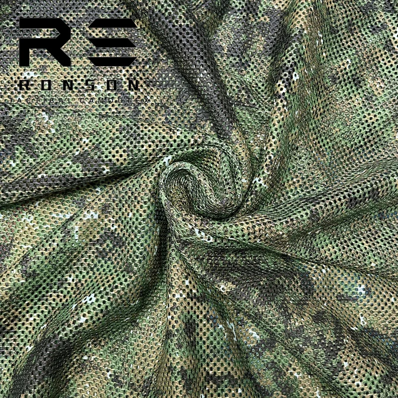 Mesh fabric 230gsm PENCOTT GREENZONE camouflage fabric tactical tricot fabric mesh for printed