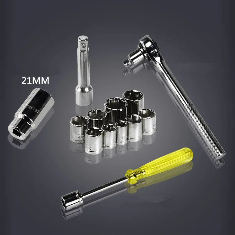 Multifunctional Repair Tool Kit 40-piece Set Car Motorcycle Combination Tool Socket Ratchet Wrench Set view 3