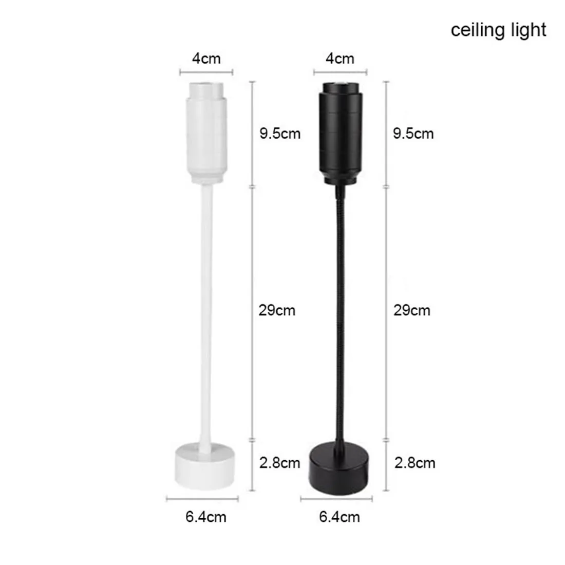 Track Light, zoomable gooseneck Adjustable Beam Angle Rail lamp, Clothing Shoes Shop Zoom Exhibition Gallery ceiling wall Lamp