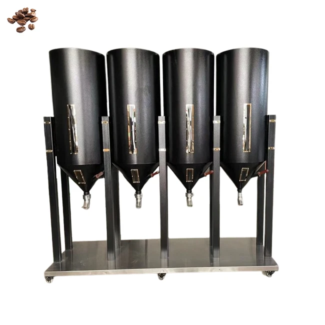 Commercial vintage coffee silo small stainless steel kegs company copper nut dispensers