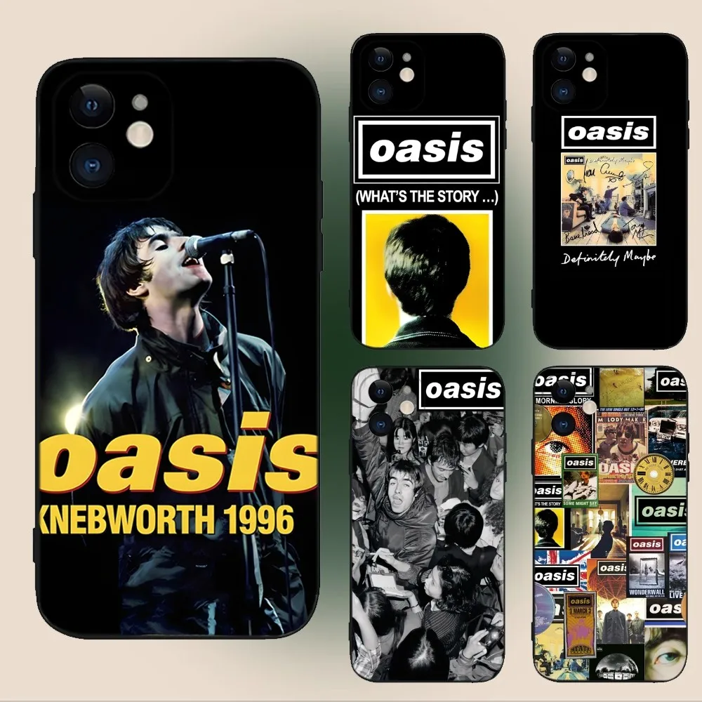 Band O-Oasis Supersonic Phone Case For iPhone 15,14,13,12,11,Plus,Pro Max,XS,X,XR,SE,Mini,8,7 Soft Silicone Black Cover