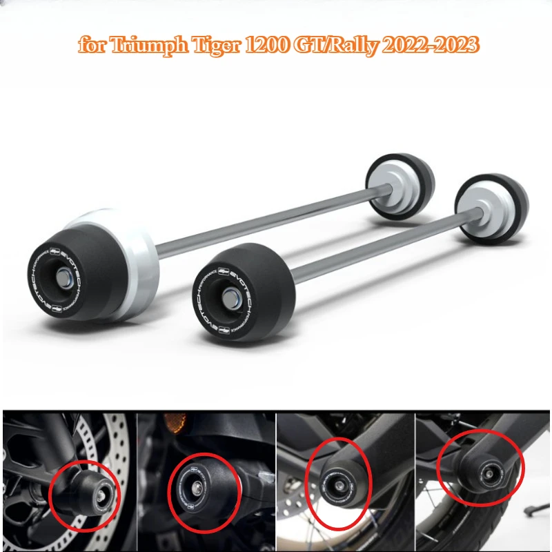 

Motorcycle accessories for Triumph Tiger 1200 GT/Rally 2022-2023 modified front and rear wheel axle anti-fall ball