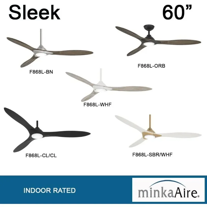 MINKA-AIRE CeilingF868 Ceiling Fan (Coal/Driftwood)