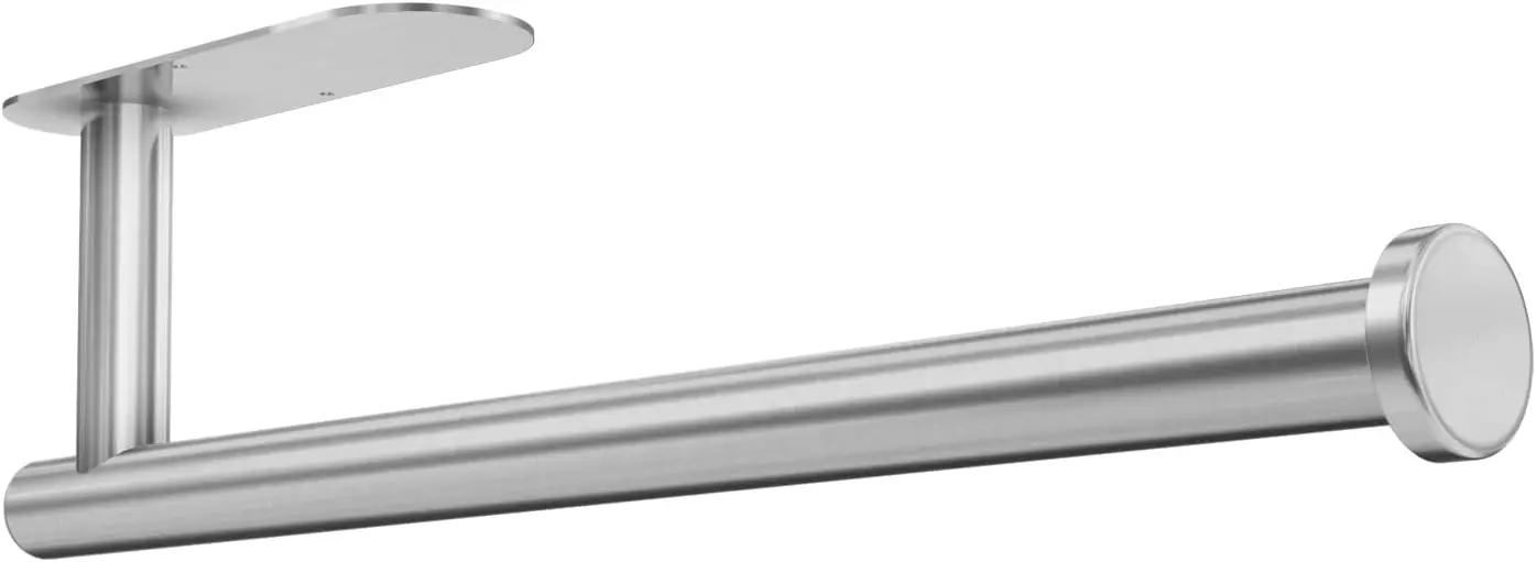 

13 inch Stainless Steel Paper Towel Holder for Kitchen, Wall Mount or Under Cabinet, Easy Install, Rustproof, No Drilling Needed