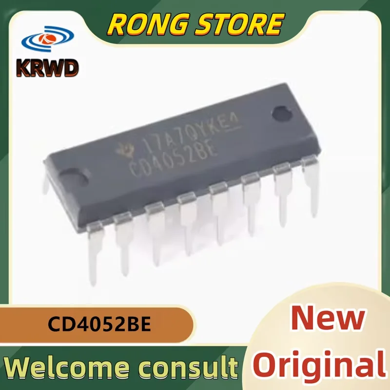 30PCS CD4052BE New and Original Chip IC DIP16  CD4052B CD4052 C4052 4052