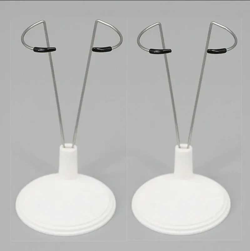 2Pcs Action Figure Stand Plastic Doll Display