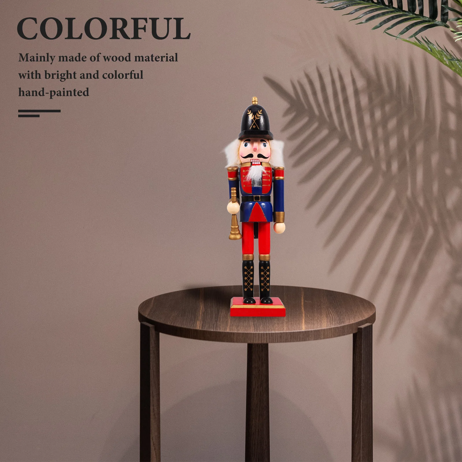 

Wooden Nutcracker Decoration Hand-Painted Christmas Gift Xmas Party Favor Desktop Ornament Wood Nutcrackers Craft Festival