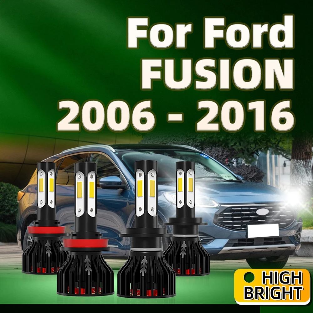 

4Pcs 30000LM LED H7 Bulbs H11 Car Headlights For Ford FUSION 2006 2007 2008 2009 2010 2011 2012 2013 2014 2015 2016