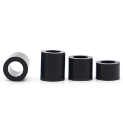 10-50pcs M3 M4 M5 M6 M8 Black Nylon ABS Round Hollow Non-Threaded Column Washer Standoff Spacer