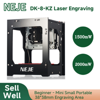 Laser Engraving Beginners NEJE DK-8-KZ 1500/2000MW Mini Laser Desktop Engraving Machine, 38*38mm Engraving Area