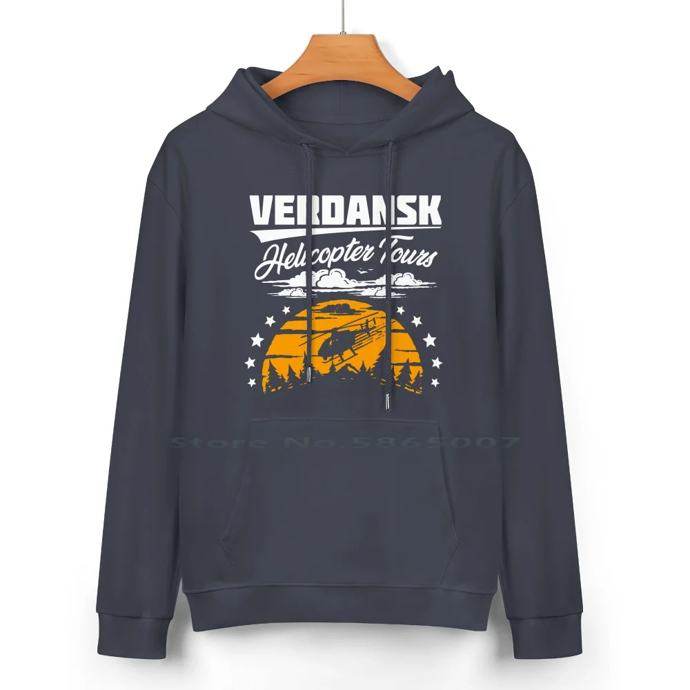 Warzone / Verdansk Helicopter Tours Pure Cotton Hoodie Sweater 24 Colors Gamer Gaming Esports Ps4 Pc Unique Original Cool