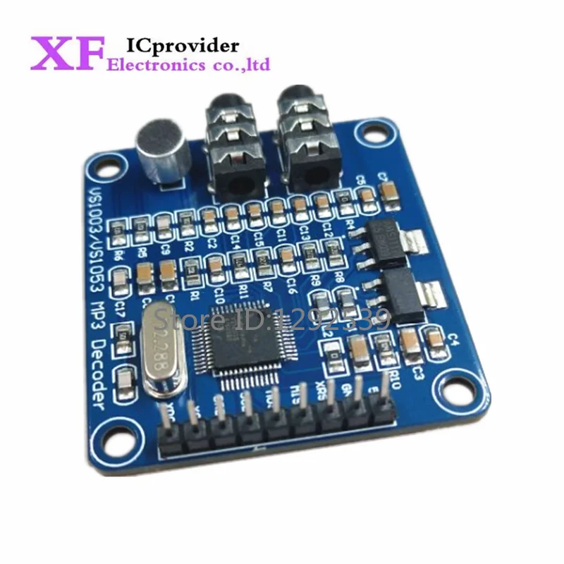 1 szt. VS1003 MP3 moduł dekodowania VS1003B zawierający mofony STM32 Mrocontroller akcesoria do płyt rozwojowych