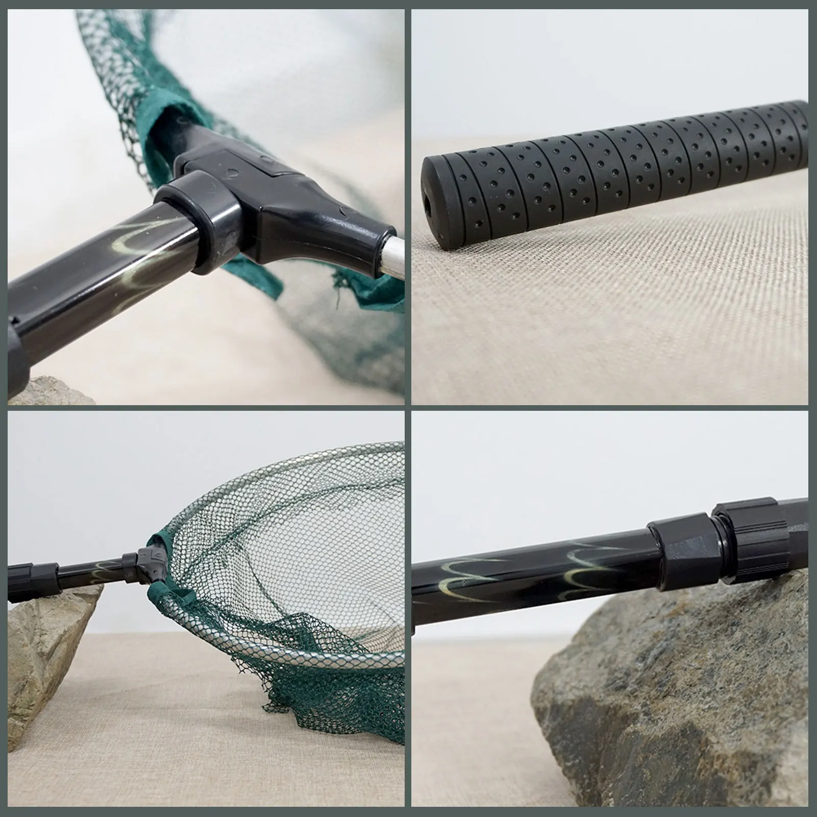 Fishing Landing Net Fishing Net Floating Fishing Net  For Kayak Salmon Bass Trout Boat Fishing Easy To Carry And Storage