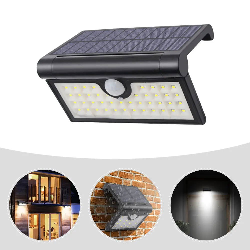 

Foldable Solar Lamp Wear-Resistant Wall Light with Motion Sensor for Courtyard Accessory Home Use Solar Lamp Yard Accessory
