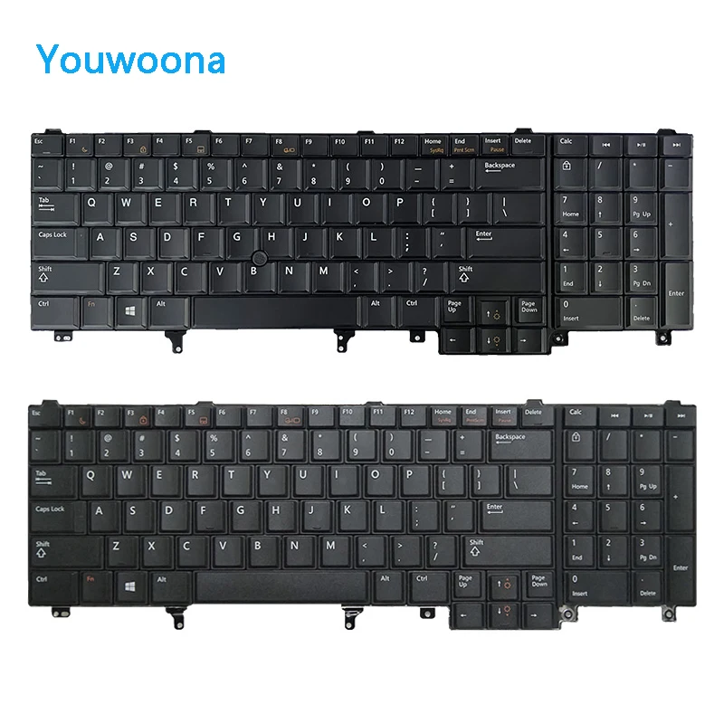 Nowy oryginalna klawiatura do laptopa dla DELL M2800 M4600 M4700 M4800 M6600 M6800 P14F