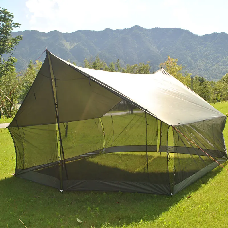 Waterproof Large Camping Tarp, Big Sun Shelter, Awning Tent, Shade Sunshade, Beach Tourist Canopy, Outdoor Canopies, 4x3m