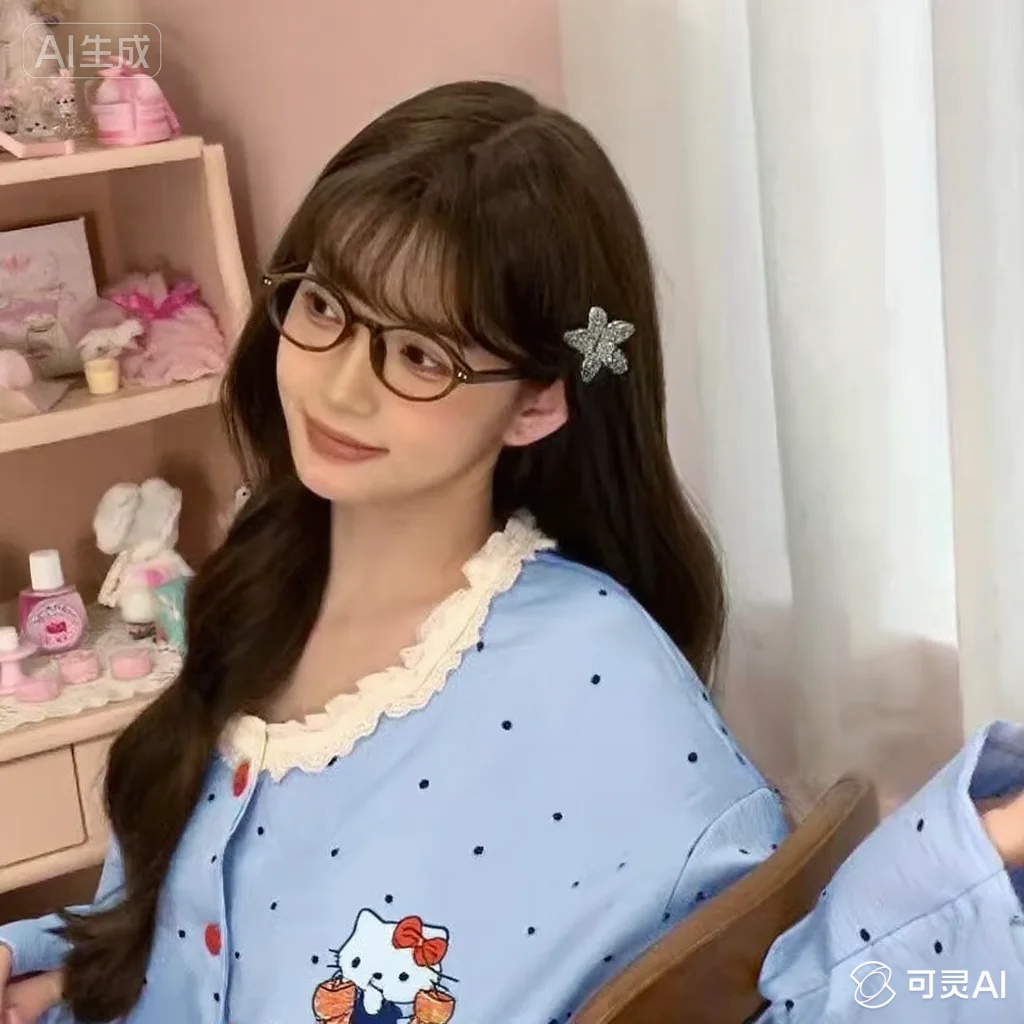

Sanrio Autumn Winter Hello Kitty Pajamas Sweet Fresh Cute Kawaii Leisure Sleep Stay At Home Pure Cotton Comfortable Girl New