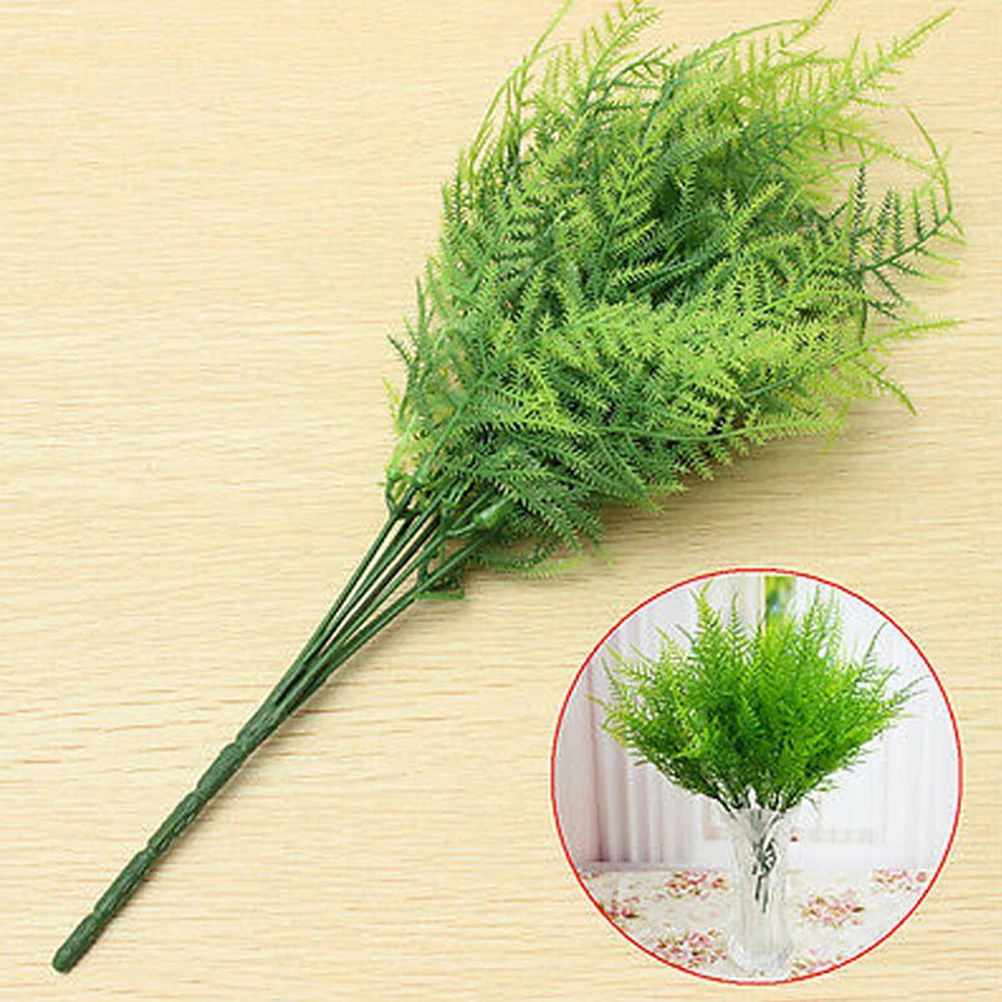 7 Branches Artificial Asparagus Fern Grass Plant Flower Home Floral Accessories Can Be Applied In Home Hotel Garden Party Etc.